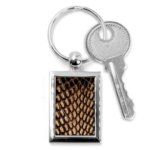 Cobra Print	 Key Chain (Rectangle) from ArtsNow.com Front
