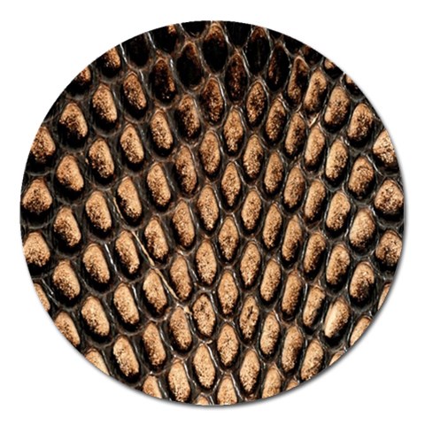 Cobra Print	 Magnet 5  (Round) from ArtsNow.com Front