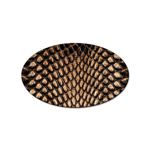 Cobra Print	 Sticker Oval (100 pack) from ArtsNow.com Front