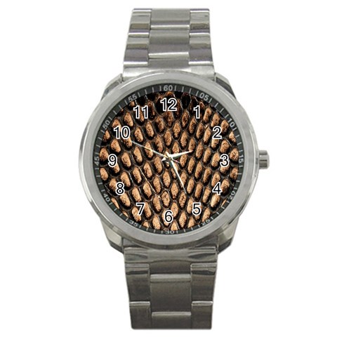 Cobra Print	 Sport Metal Watch from ArtsNow.com Front