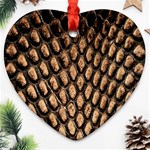 Cobra Print	 Heart Ornament (Two Sides)