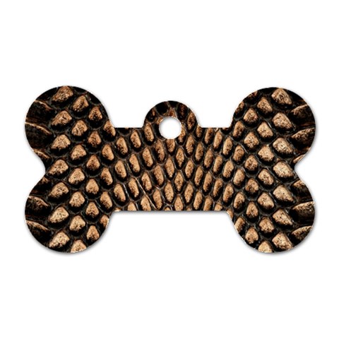 Cobra Print	 Dog Tag Bone (Two Sides) from ArtsNow.com Front