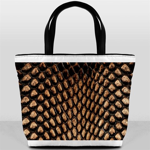 Cobra Print	 Bucket Bag from ArtsNow.com Front