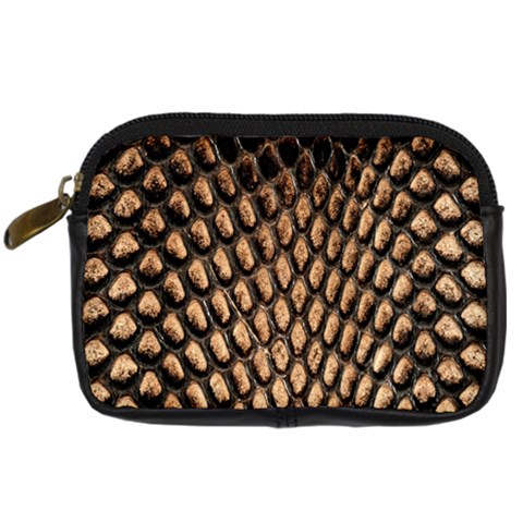 Cobra Print	 Digital Camera Leather Case from ArtsNow.com Front