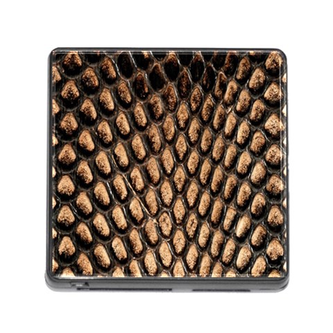 Cobra Print	 Memory Card Reader with Storage (Square) from ArtsNow.com Front