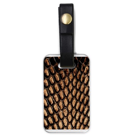 Cobra Print	 Luggage Tag (one side) from ArtsNow.com Front