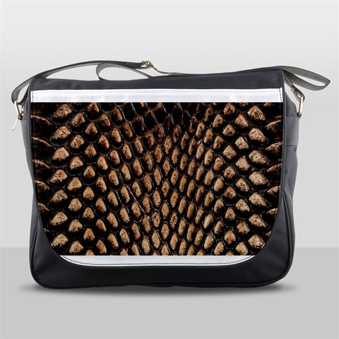 Cobra Print	Messenger Bag from ArtsNow.com Front