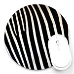 Zebra Print	 Round Mousepad