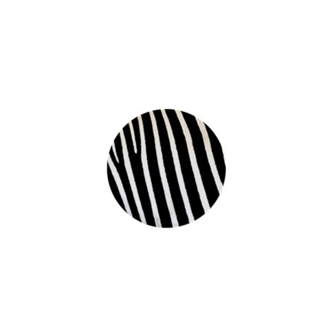 Zebra Print	 1  Mini Button from ArtsNow.com Front