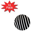 Zebra Print	 1  Mini Button (10 pack)