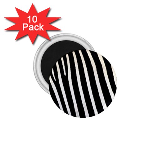 Zebra Print	 1.75  Magnet (10 pack) from ArtsNow.com Front