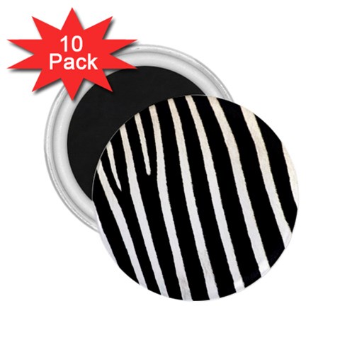 Zebra Print	 2.25  Magnet (10 pack) from ArtsNow.com Front