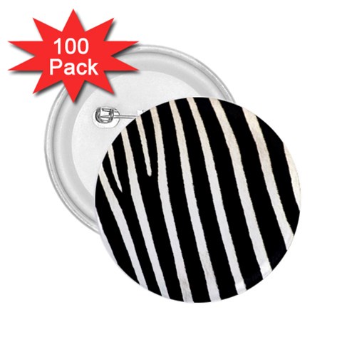 Zebra Print	 2.25  Button (100 pack) from ArtsNow.com Front