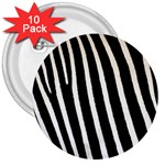 Zebra Print	 3  Button (10 pack)