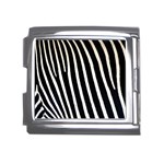 Zebra Print	 Mega Link Italian Charm (18mm)