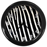 Zebra Print	 Wall Clock (Black)