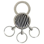 Zebra Print	 3-Ring Key Chain