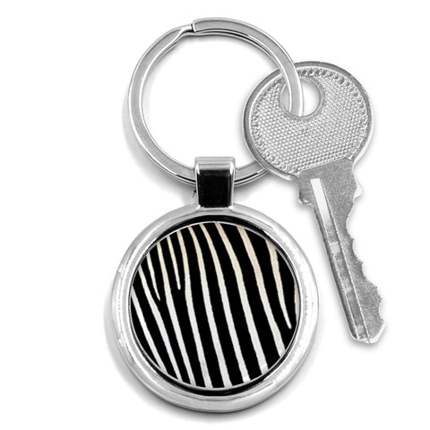 Zebra Print	 Key Chain (Round) from ArtsNow.com Front