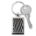 Zebra Print	 Key Chain (Rectangle)