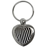 Zebra Print	 Key Chain (Heart)