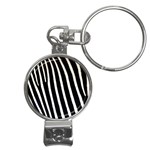 Zebra Print	 Nail Clippers Key Chain