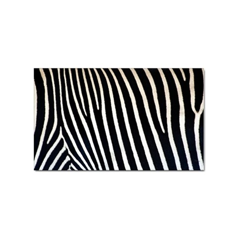 Zebra Print	 Sticker (Rectangular) from ArtsNow.com Front