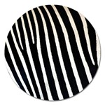 Zebra Print	 Magnet 5  (Round)