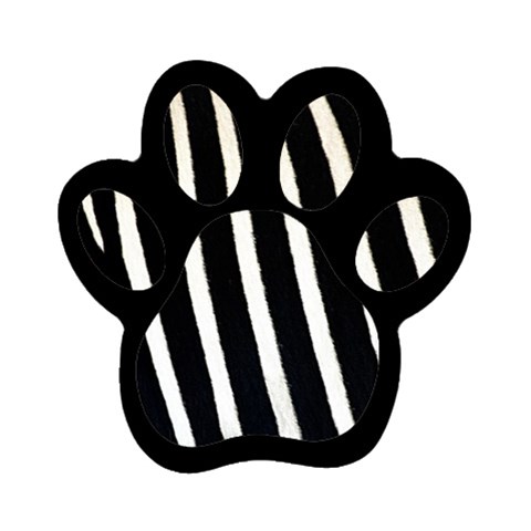 Zebra Print	Magnet (Paw Print) from ArtsNow.com Front
