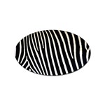 Zebra Print	 Sticker Oval (10 pack)