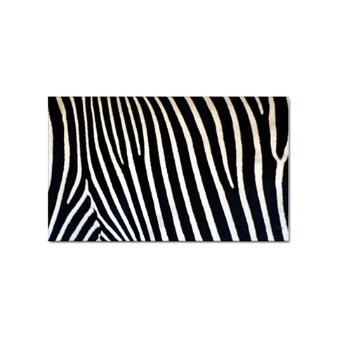 Zebra Print	 Sticker Rectangular (100 pack) from ArtsNow.com Front