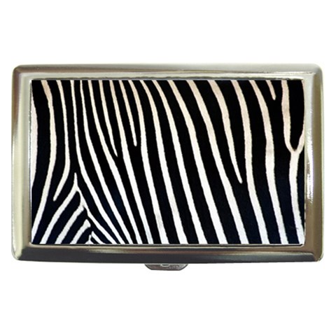 Zebra Print	 Cigarette Money Case from ArtsNow.com Front