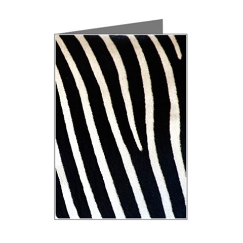 Zebra Print	 Mini Greeting Card from ArtsNow.com Left