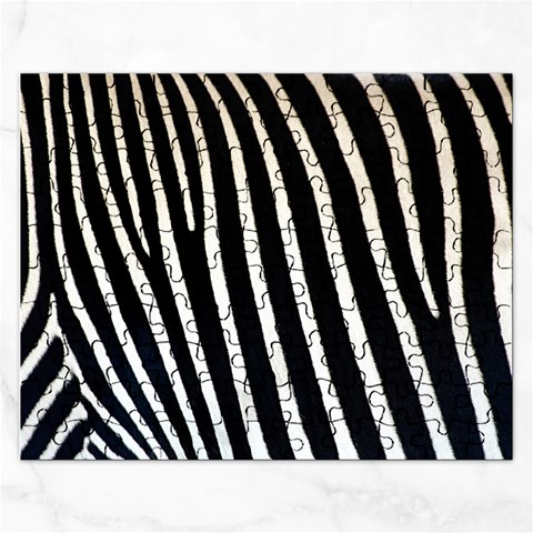 Zebra Print	 Jigsaw Puzzle (Rectangular) from ArtsNow.com Front