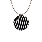 Zebra Print	 1  Button Necklace