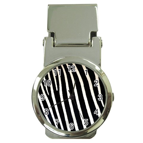 Zebra Print	 Money Clip Watch from ArtsNow.com Front