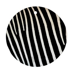 Zebra Print	 Round Ornament (Two Sides) from ArtsNow.com Front