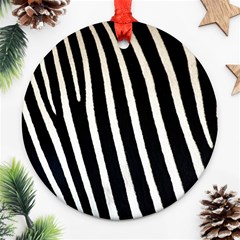 Zebra Print	 Round Ornament (Two Sides) from ArtsNow.com Front