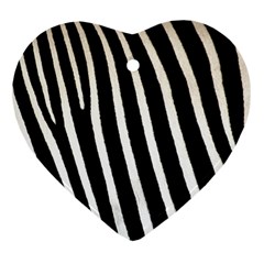 Zebra Print	 Heart Ornament (Two Sides) from ArtsNow.com Back