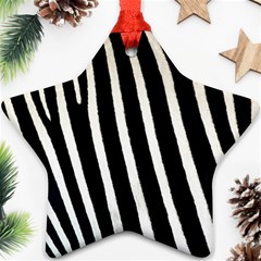 Zebra Print	 Star Ornament (Two Sides) from ArtsNow.com Front