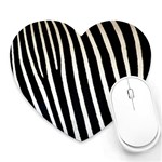 Zebra Print	 Mousepad (Heart)