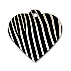 Zebra Print	 Dog Tag Heart (Two Sides) from ArtsNow.com Front