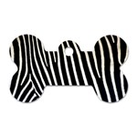 Zebra Print	 Dog Tag Bone (Two Sides)