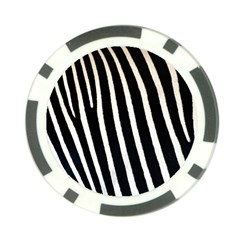 Zebra Print	 Poker Chip Card Guard from ArtsNow.com Front