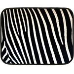 Zebra Print	 Mini Fleece Blanket(Two Sides)