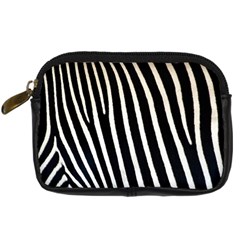 Zebra Print	 Digital Camera Leather Case from ArtsNow.com Front