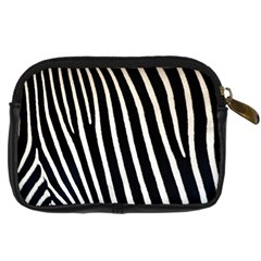 Zebra Print	 Digital Camera Leather Case from ArtsNow.com Back