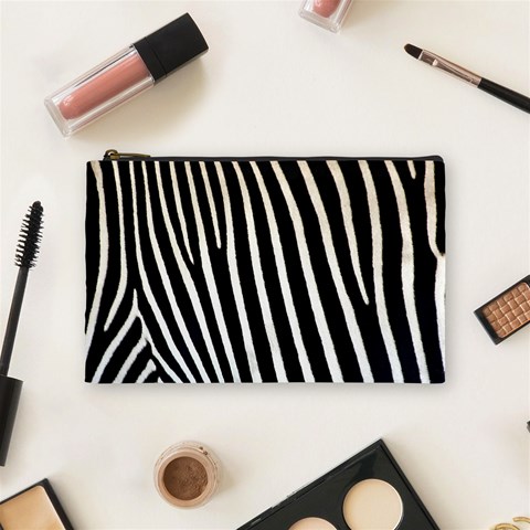 Zebra Print	 Cosmetic Bag (Medium) from ArtsNow.com Front