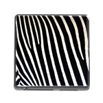 Zebra Print	 Memory Card Reader with Storage (Square)