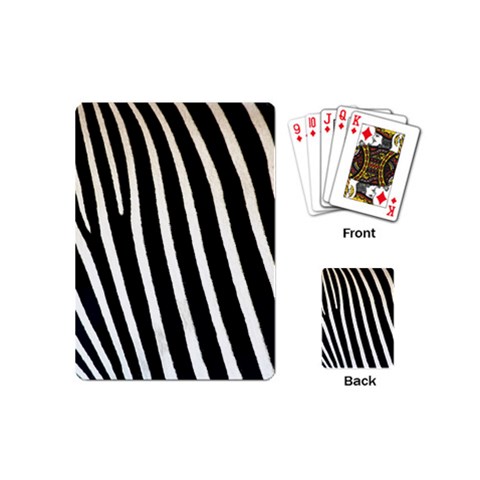 Zebra Print	 Playing Cards (Mini) from ArtsNow.com Back