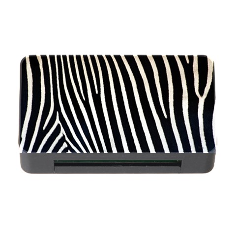 Zebra Print	Memory Card Reader with CF (Rectangular) from ArtsNow.com Front